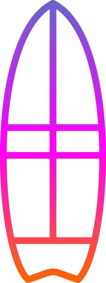 Surfer Line Circle Sticker Icon vector