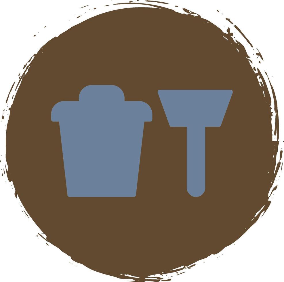 Cleaning Equipment Line Circle Sticker Icon vector