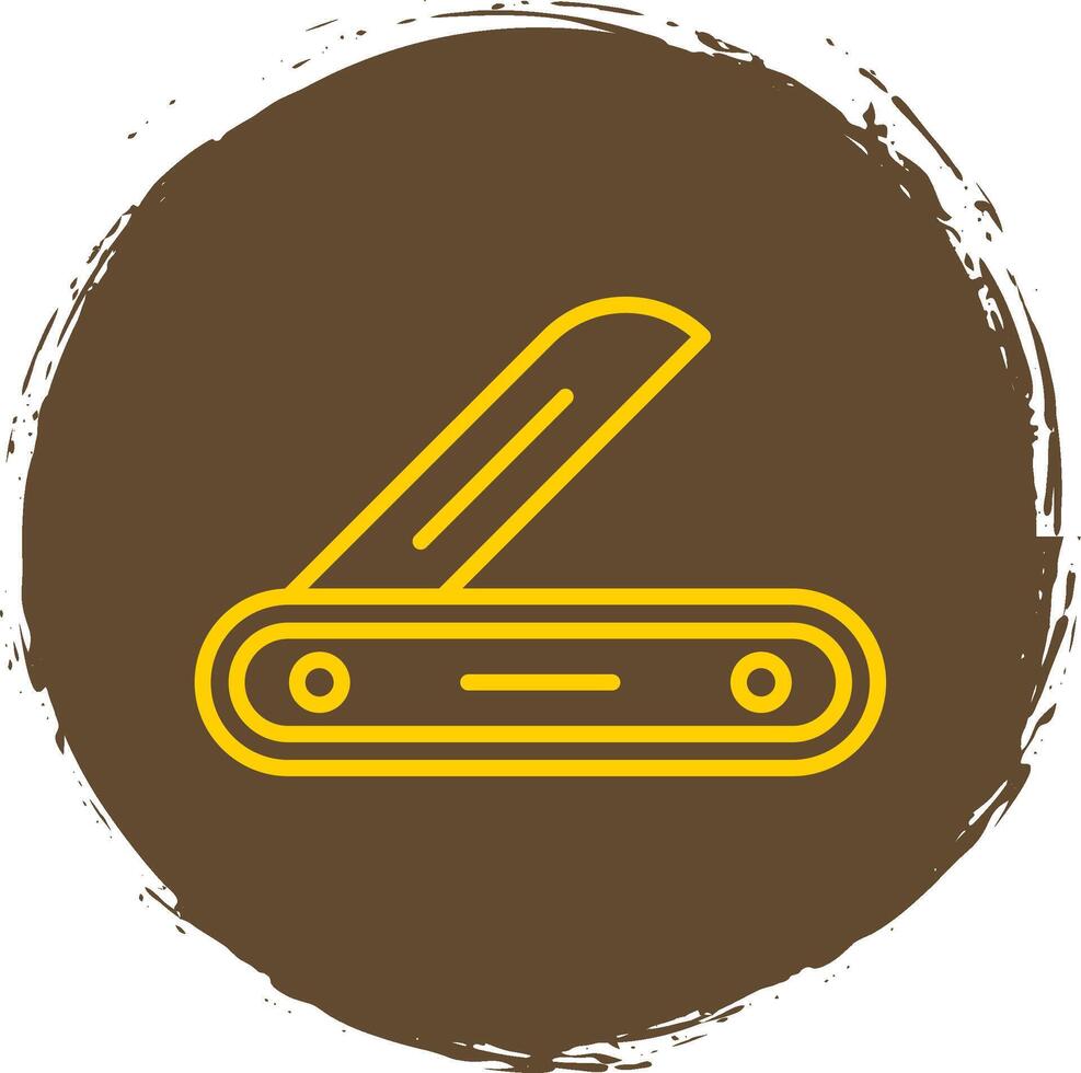 Multitool Line Circle Sticker Icon vector