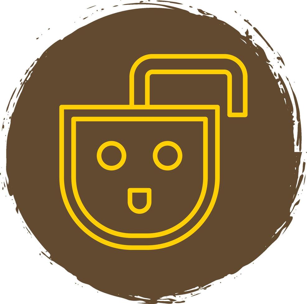 Wall Socket Line Circle Sticker Icon vector