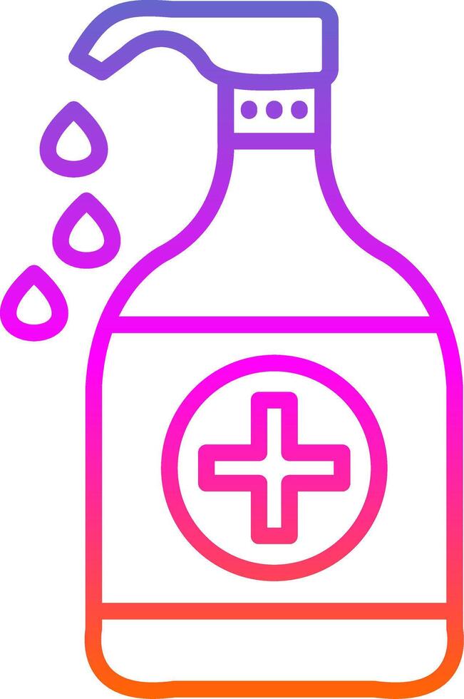 Liquid Line Circle Sticker Icon vector