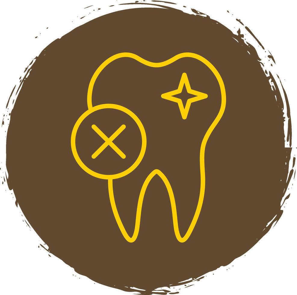 Rejected Line Circle Sticker Icon vector