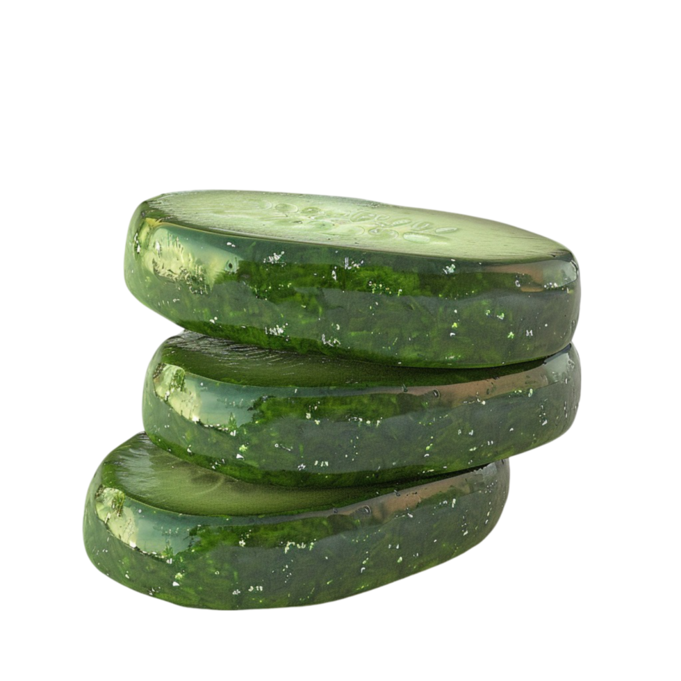 rebanado Pepino ,delicioso Pepino ai-generativo png