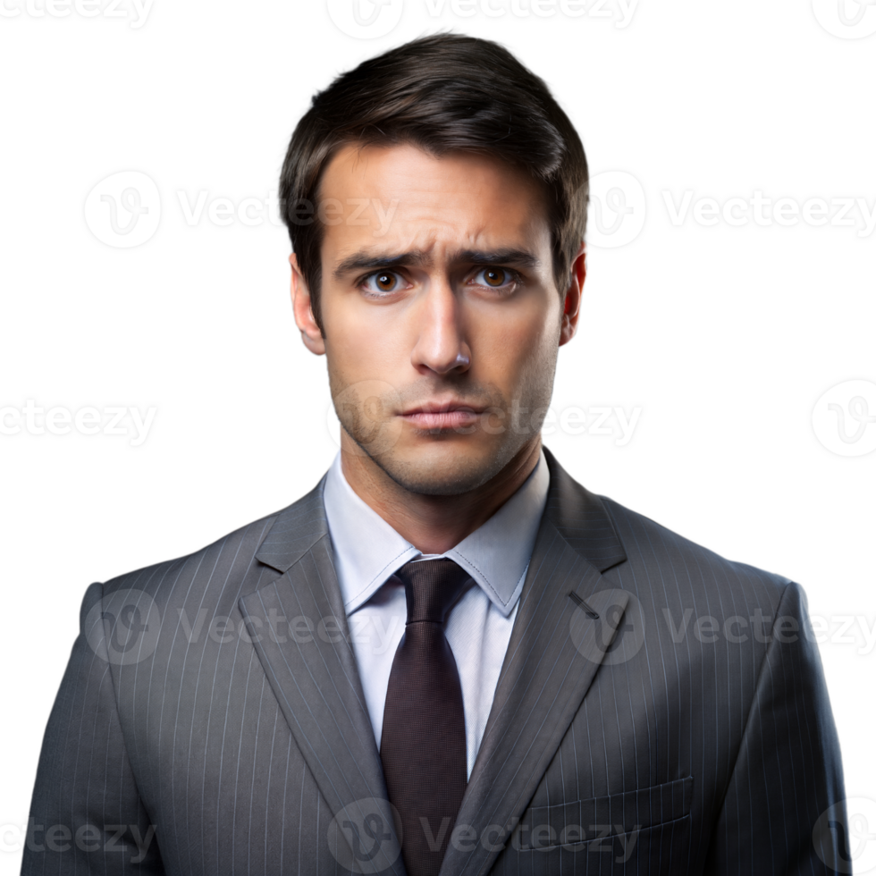 Professional man in suit with transparent background png