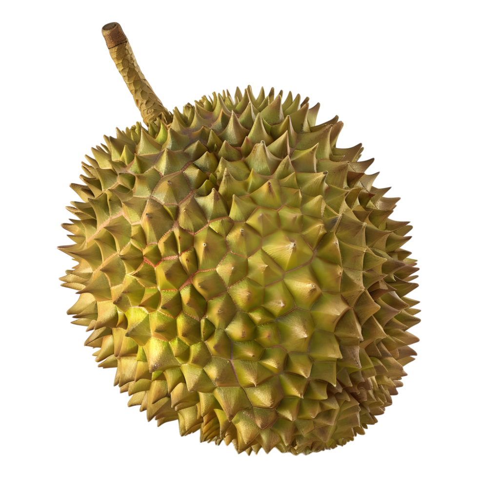 3d le rendu de une durian fruit sur transparent Contexte png