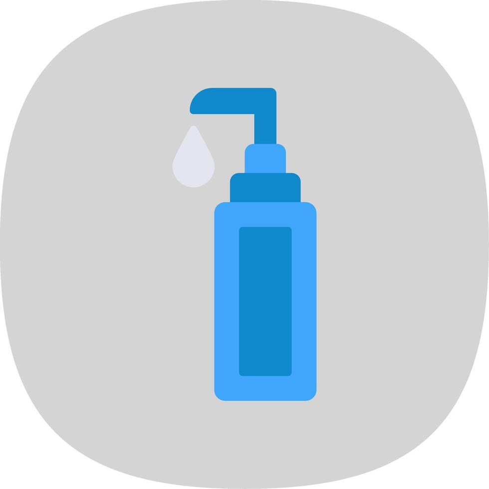 Face Cleanser Flat Curve Icon Design vector