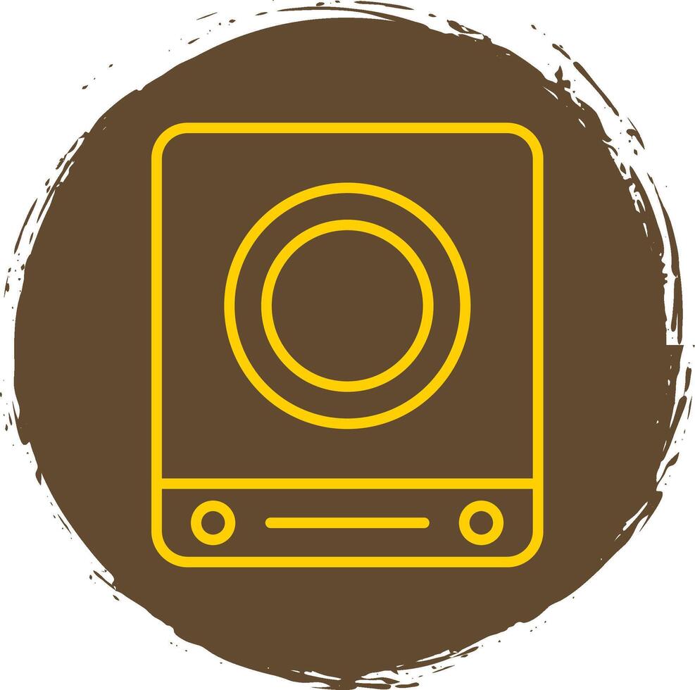 Induction Stove Line Gradient Icon Design vector