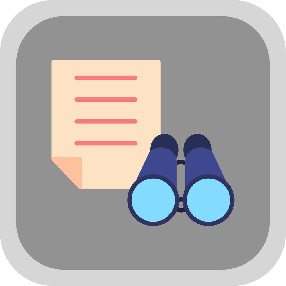 Scope Flat round corner Icon Design vector