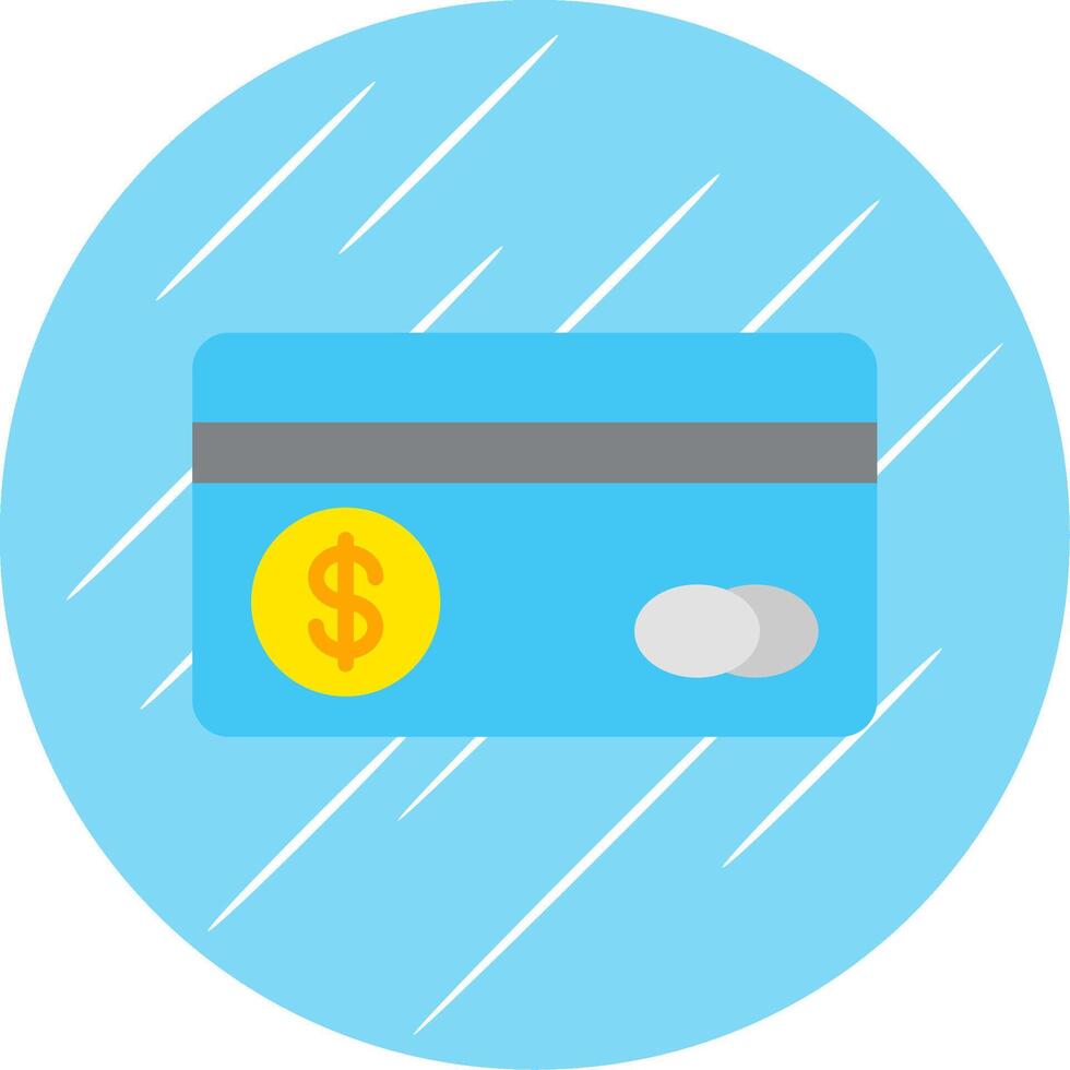 Credit Card Flat Circle Icon Design vector