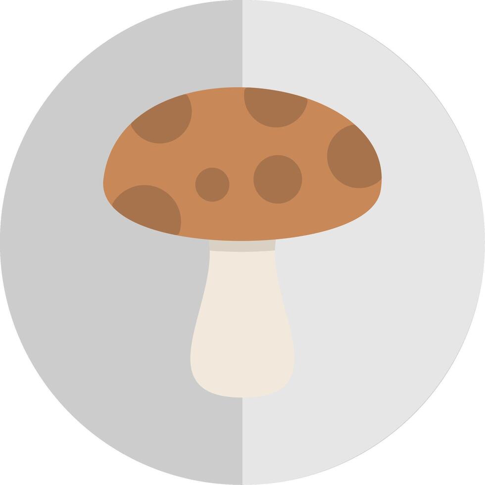 Mushroom Flat Scale Icon Design vector