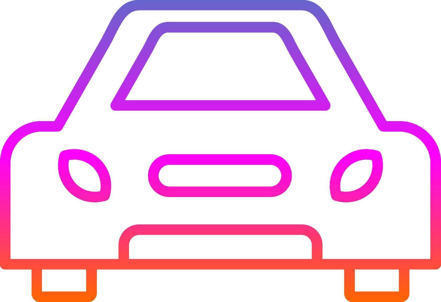 Car Line Gradient Icon Design vector