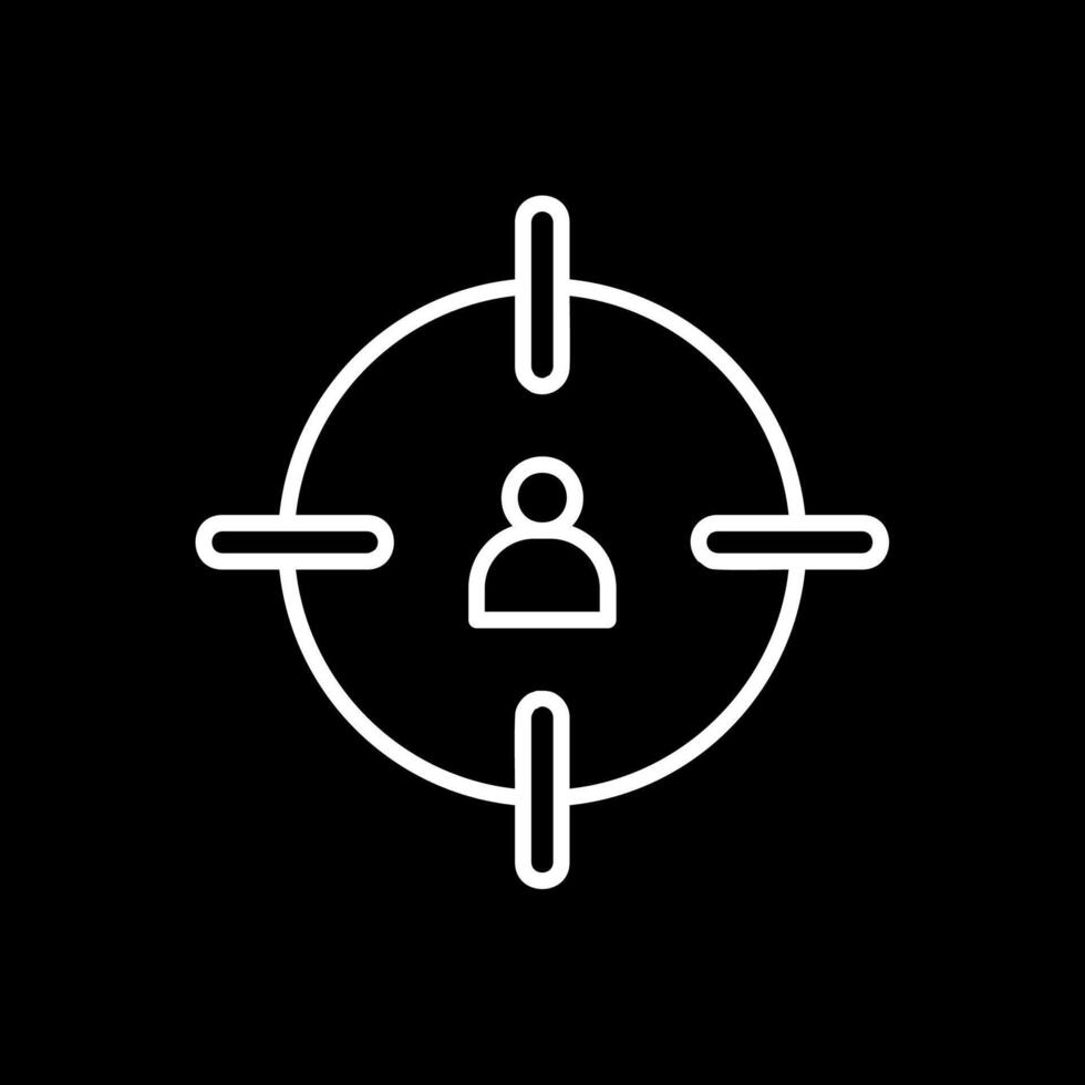Headshot Line Inverted Icon Design vector