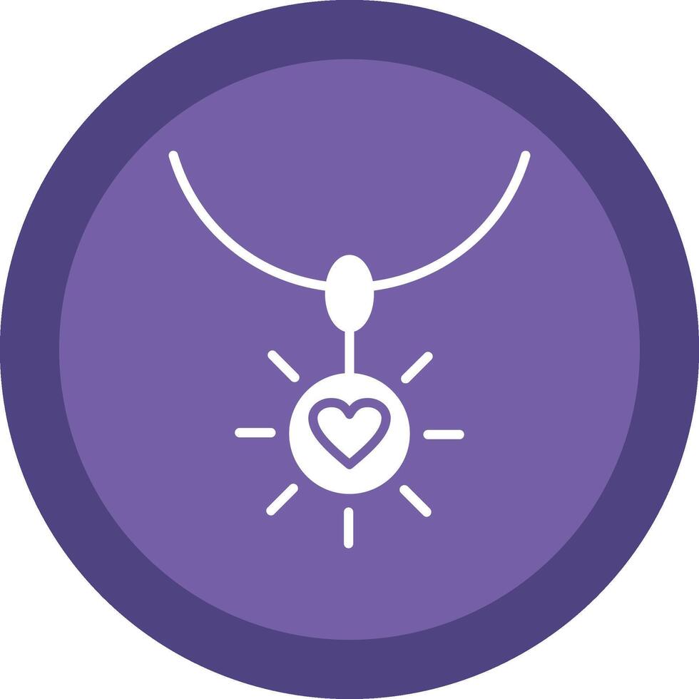 NECLACE Line Shadow Circle Icon Design vector