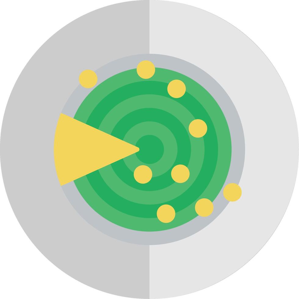 Sonar Flat Scale Icon Design vector