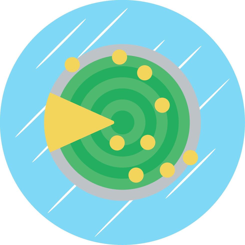 Sonar Flat Circle Icon Design vector