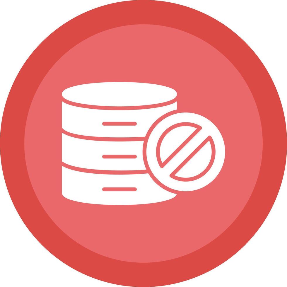 Prohibited Line Shadow Circle Icon Design vector
