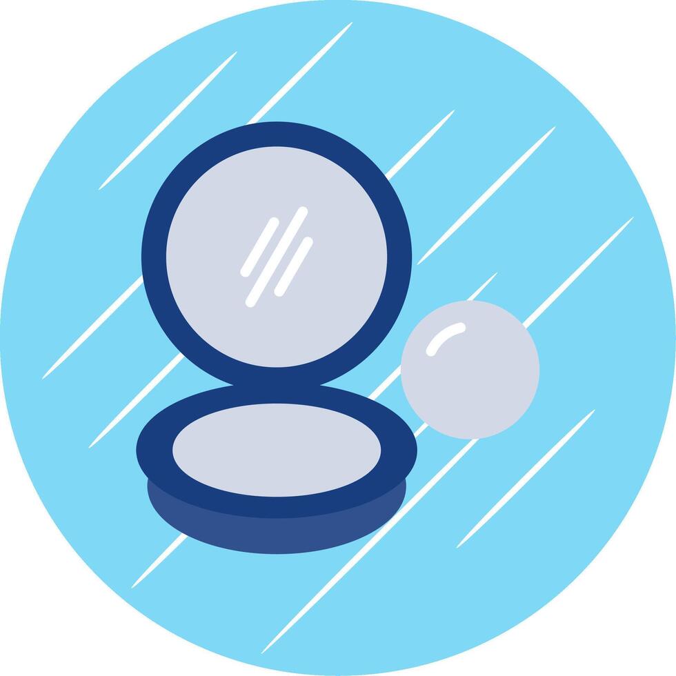 Powder Flat Circle Icon Design vector