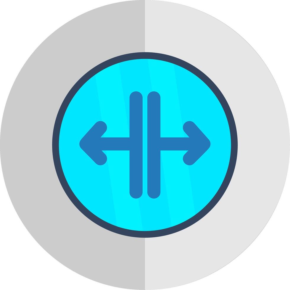 SPLIT Flat Scale Icon Design vector