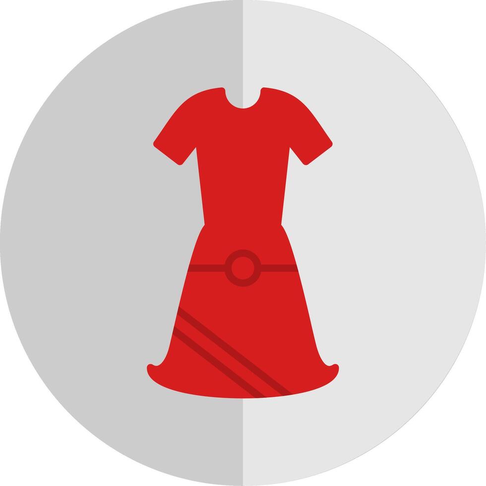 Dress Flat Scale Icon Design vector