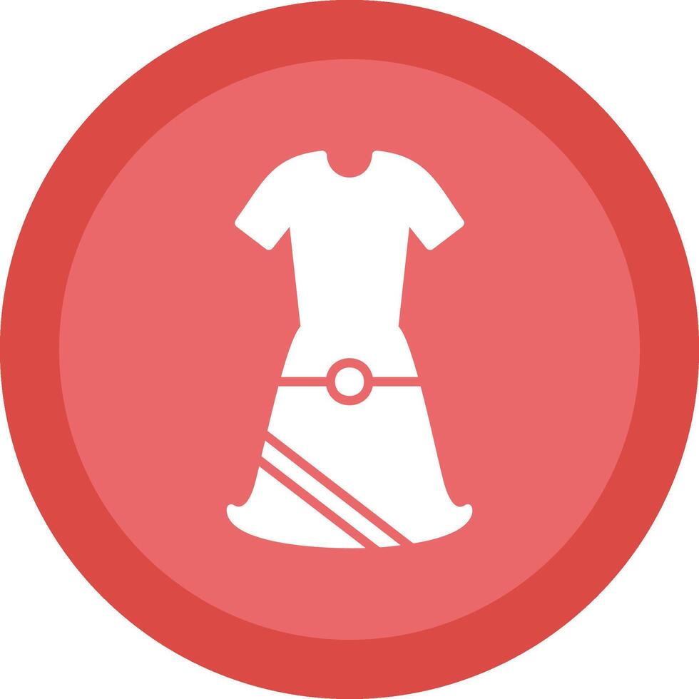 Dress Glyph Due Circle Icon Design vector