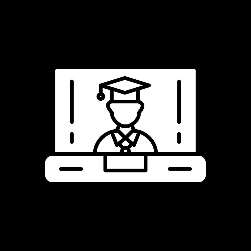 OnLine Circle Multi Circle Class Glyph Inverted Icon Design vector