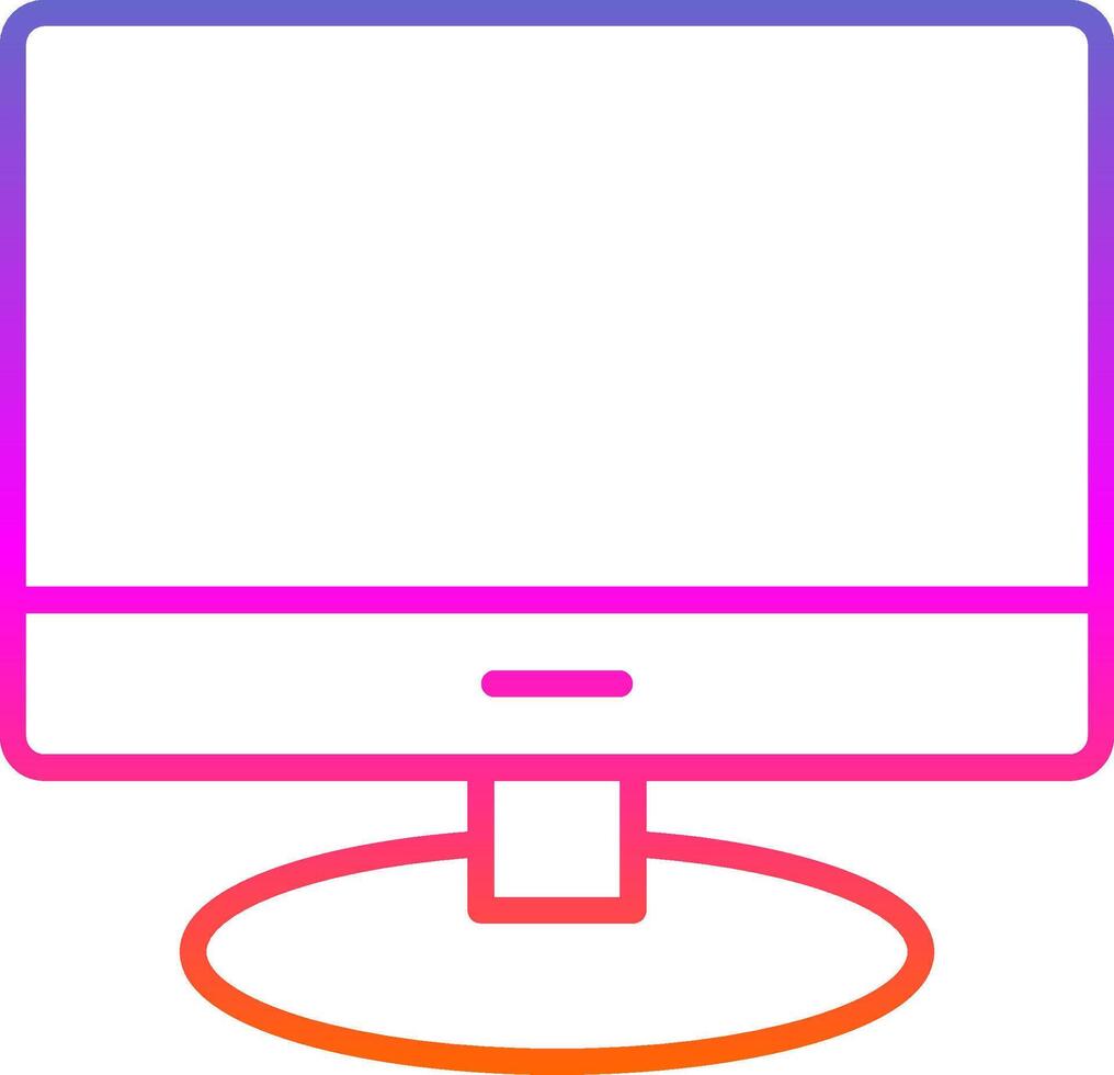 Lcd Line Gradient Icon Design vector