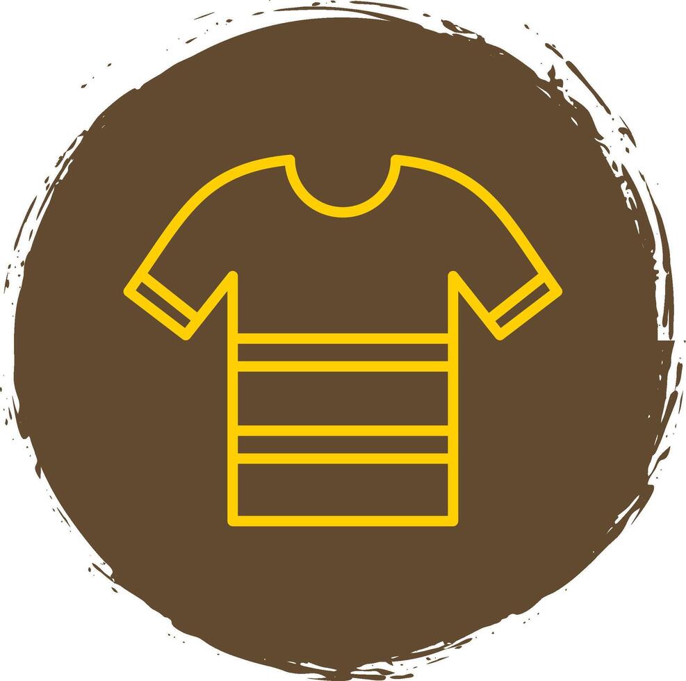 Shirt Line Circle Sticker Icon vector