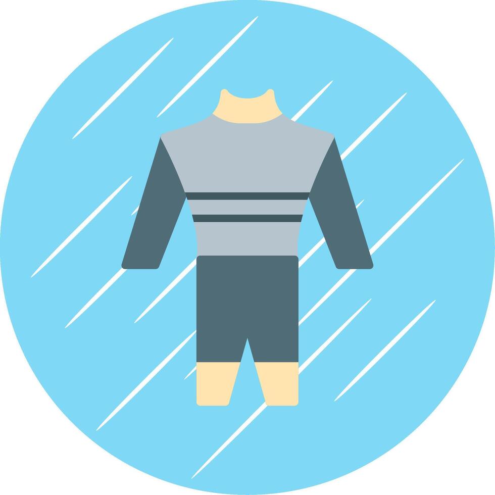 Wetsuit Flat Circle Icon Design vector