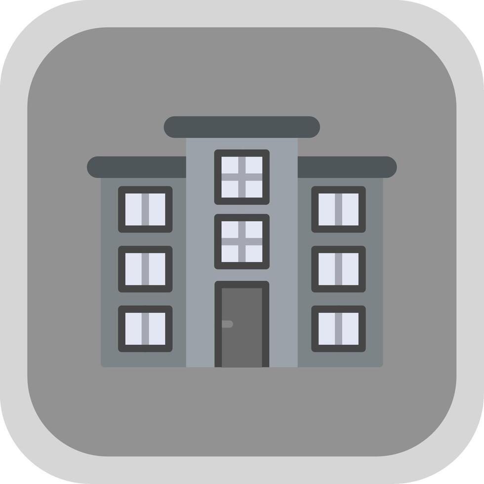 Flat Flat round corner Icon Design vector