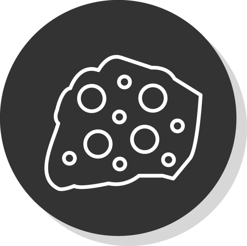 Rock Glyph Due Circle Icon Design vector