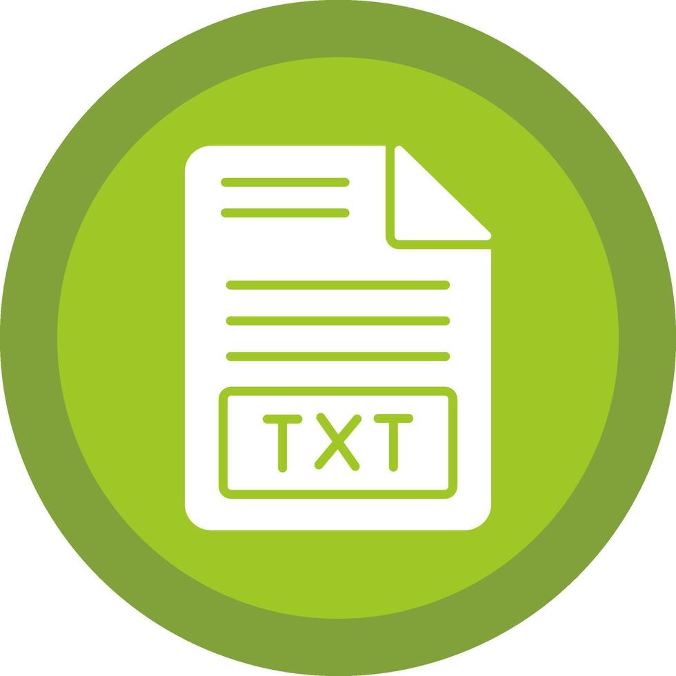 Text File Glyph Due Circle Icon Design vector