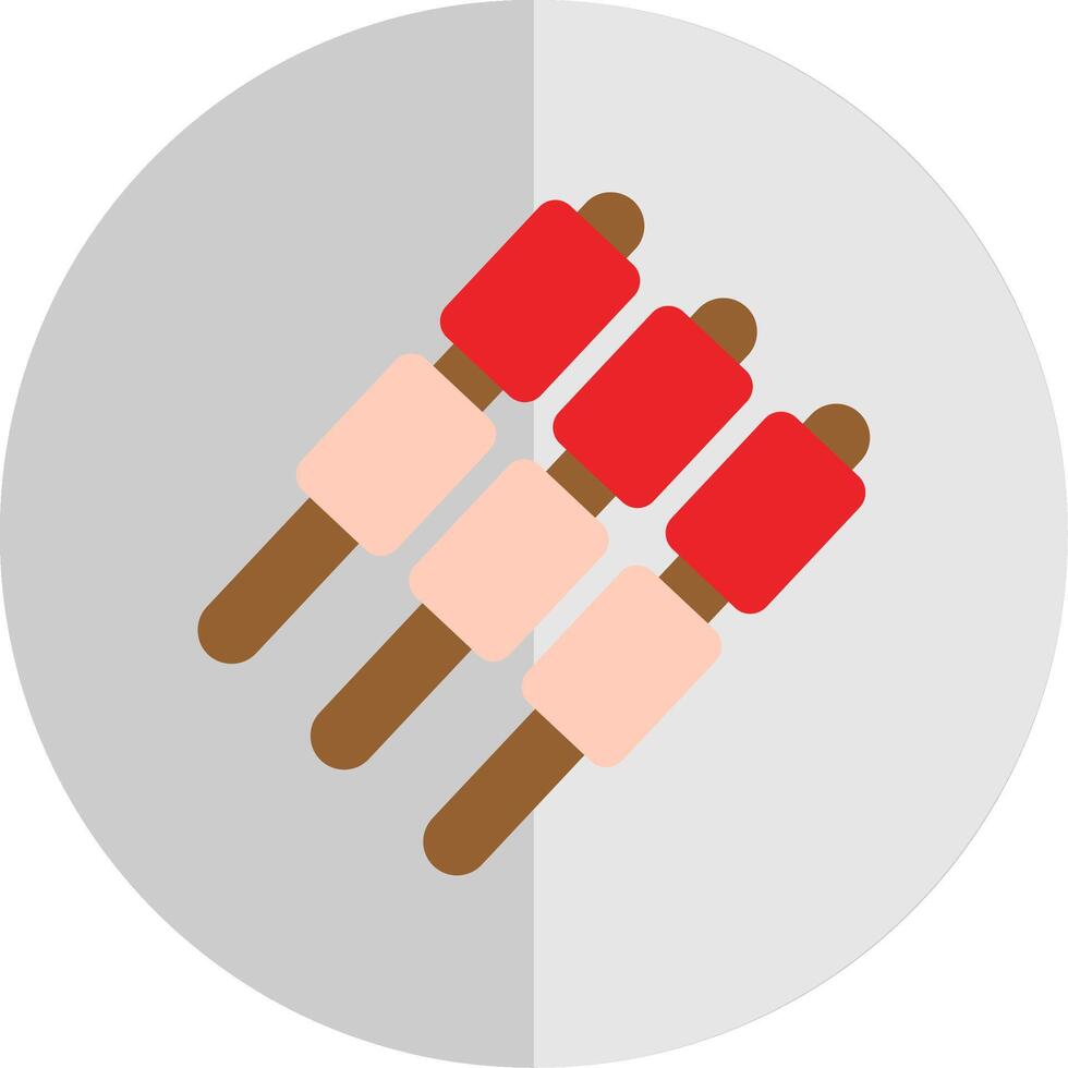 Marshmallows Flat Scale Icon Design vector