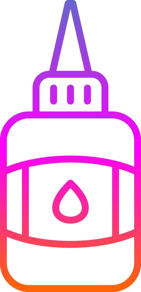 Glue Line Gradient Icon Design vector