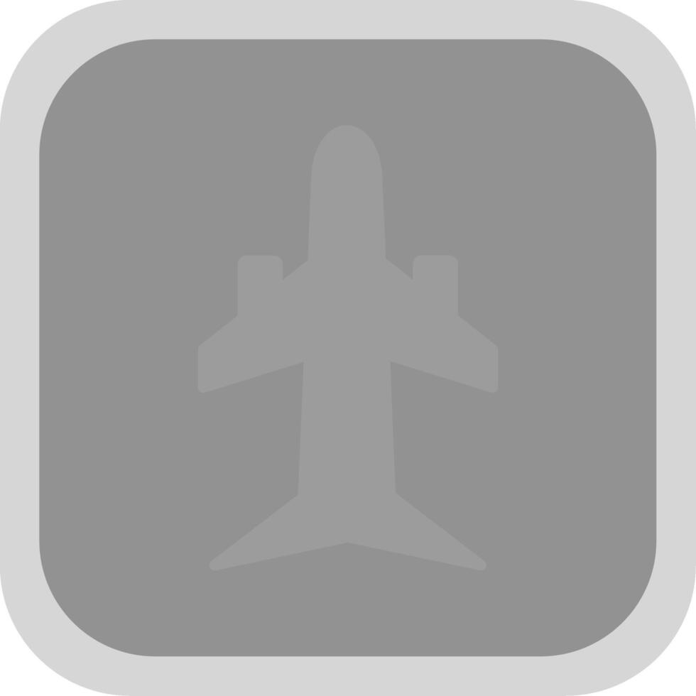 Plane Flat round corner Icon Design vector