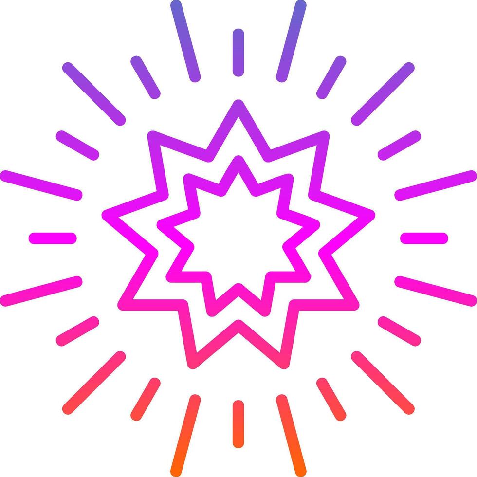Stars Line Gradient Icon Design vector