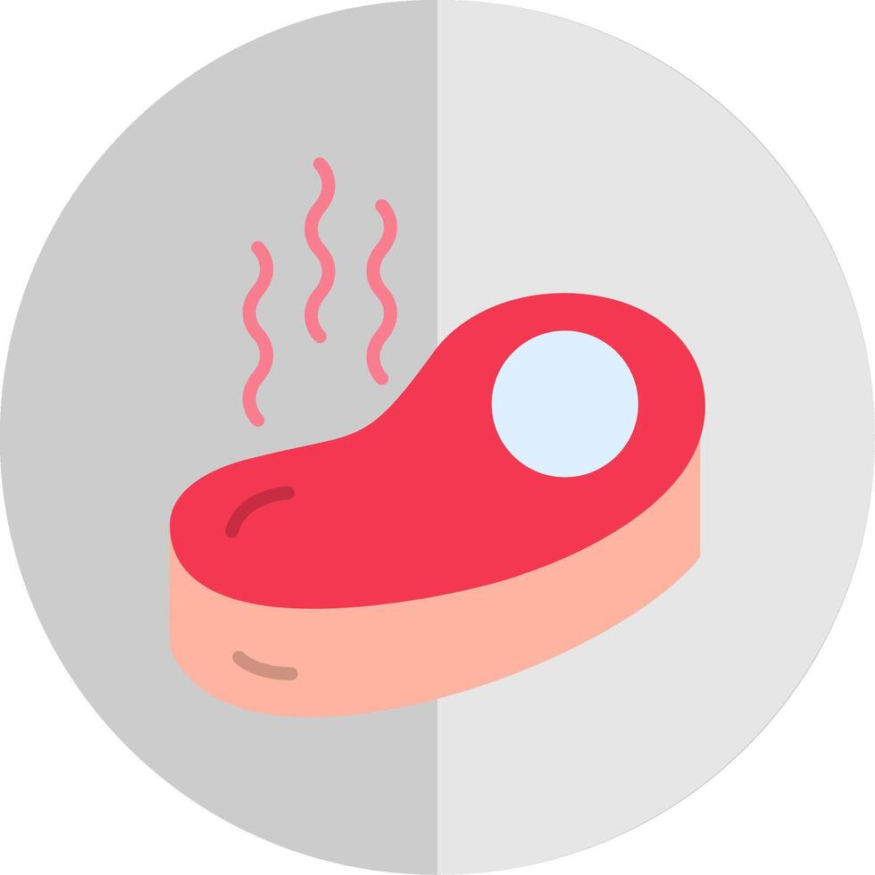 Steak Flat Scale Icon Design vector
