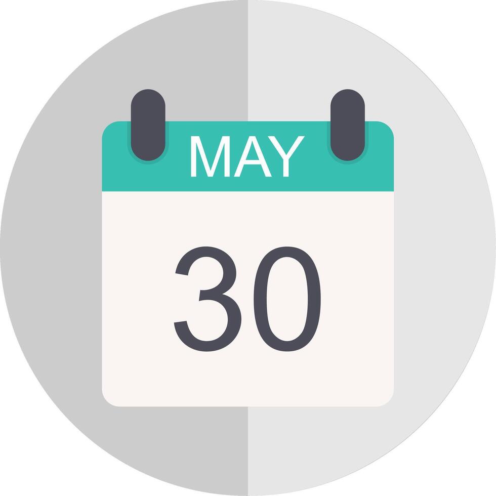 May Flat Scale Icon Design vector