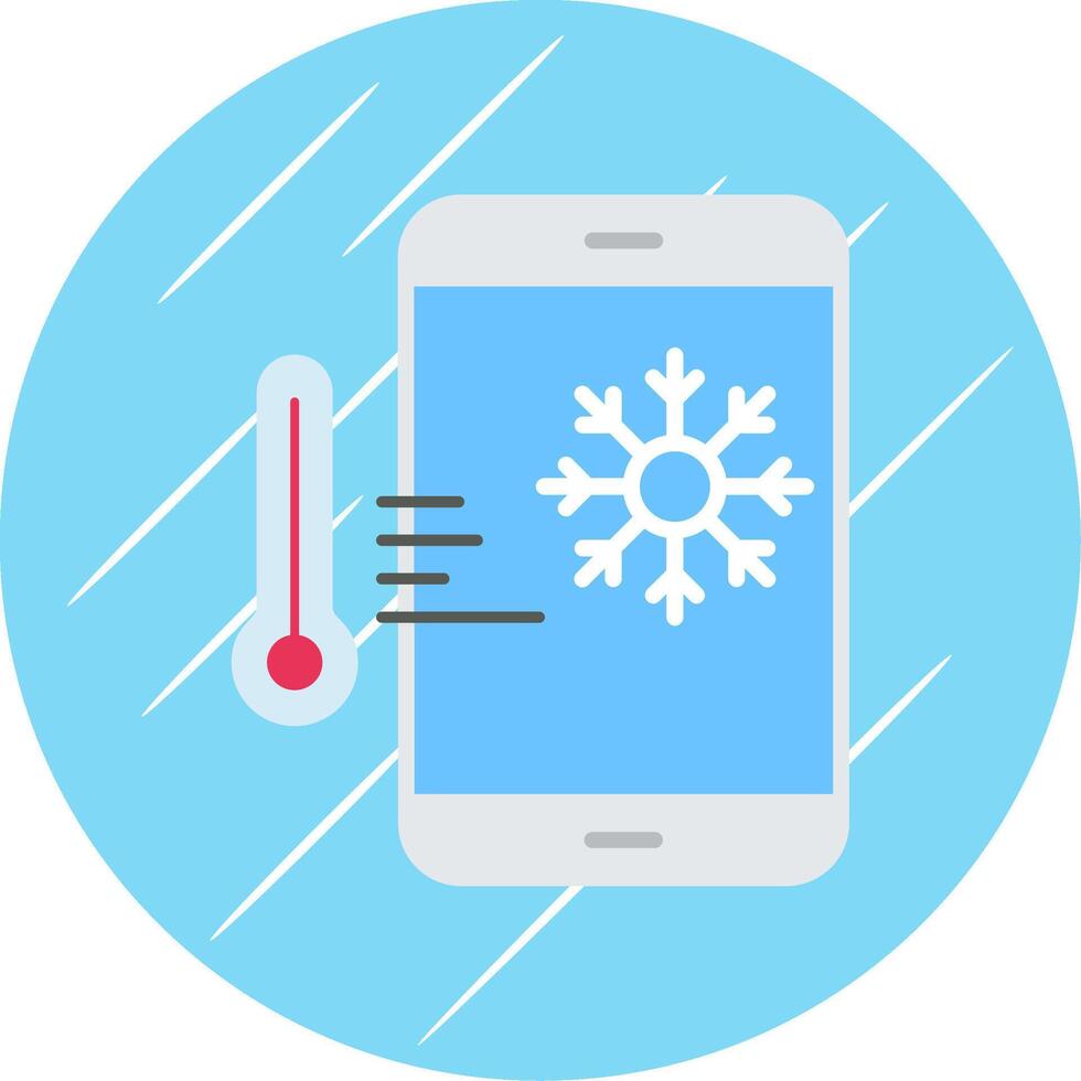 Thermostat Flat Circle Icon Design vector