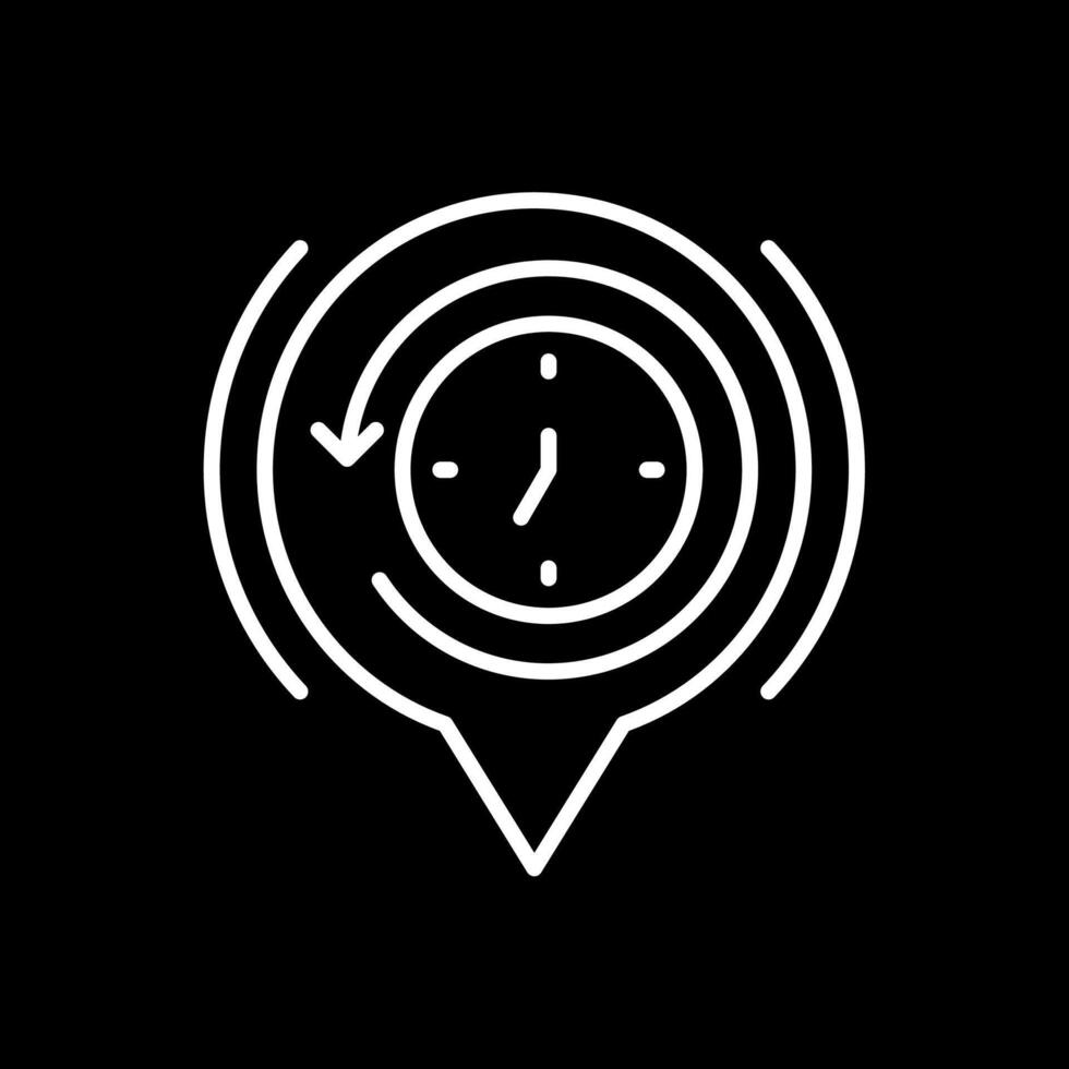 History Line Inverted Icon Design vector