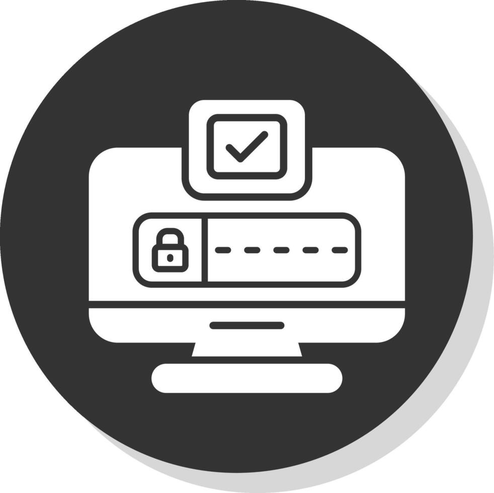 Computer Flat Circle Icon Design vector