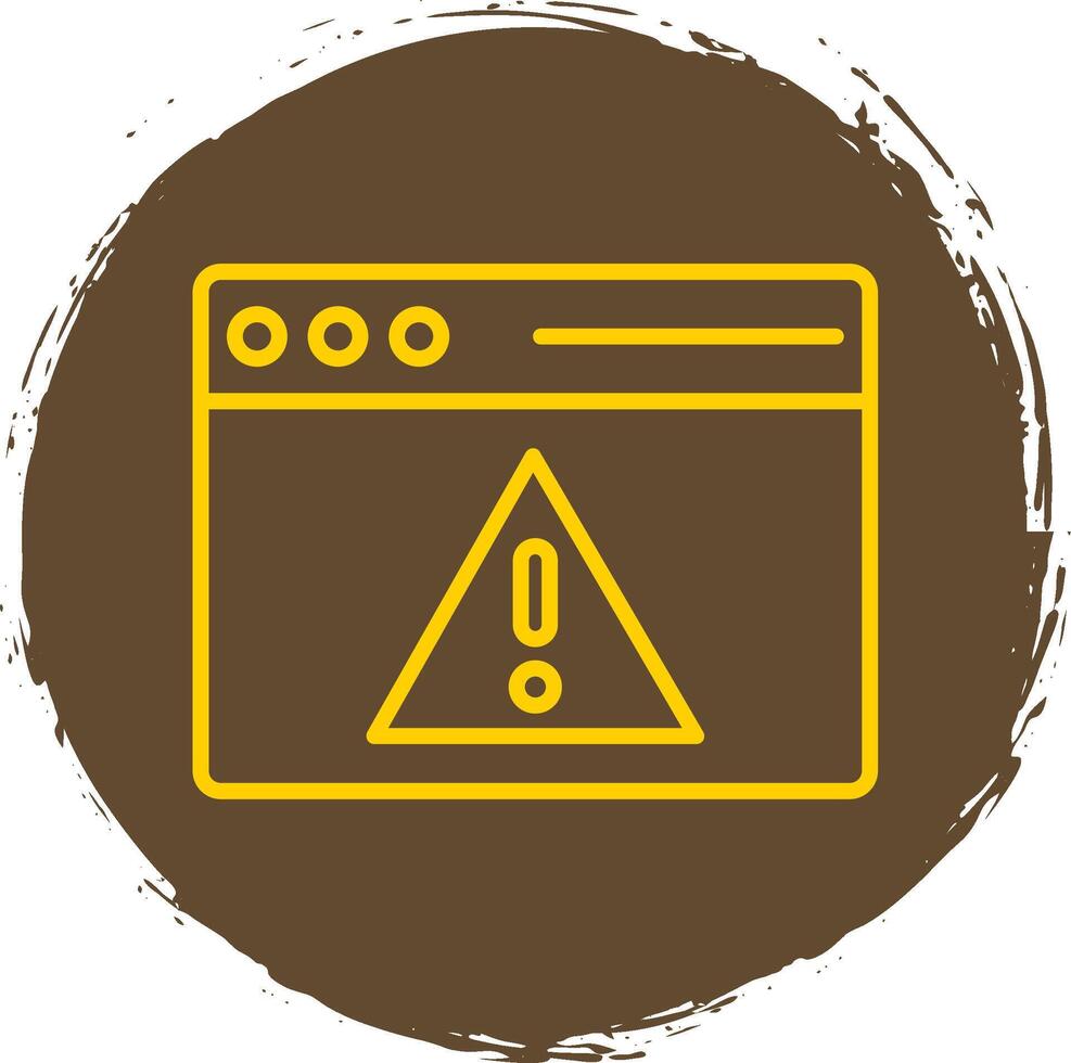 Access Denied Line Circle Sticker Icon vector
