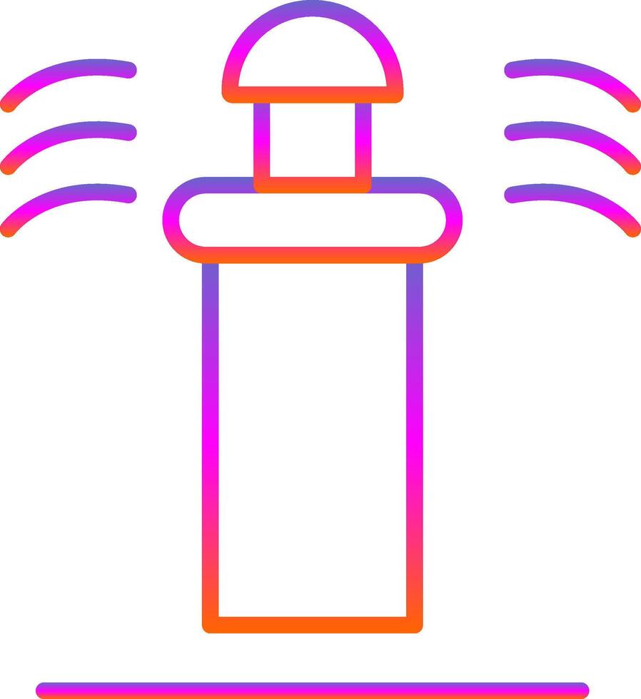 Sprinkler Line Gradient Icon Design vector