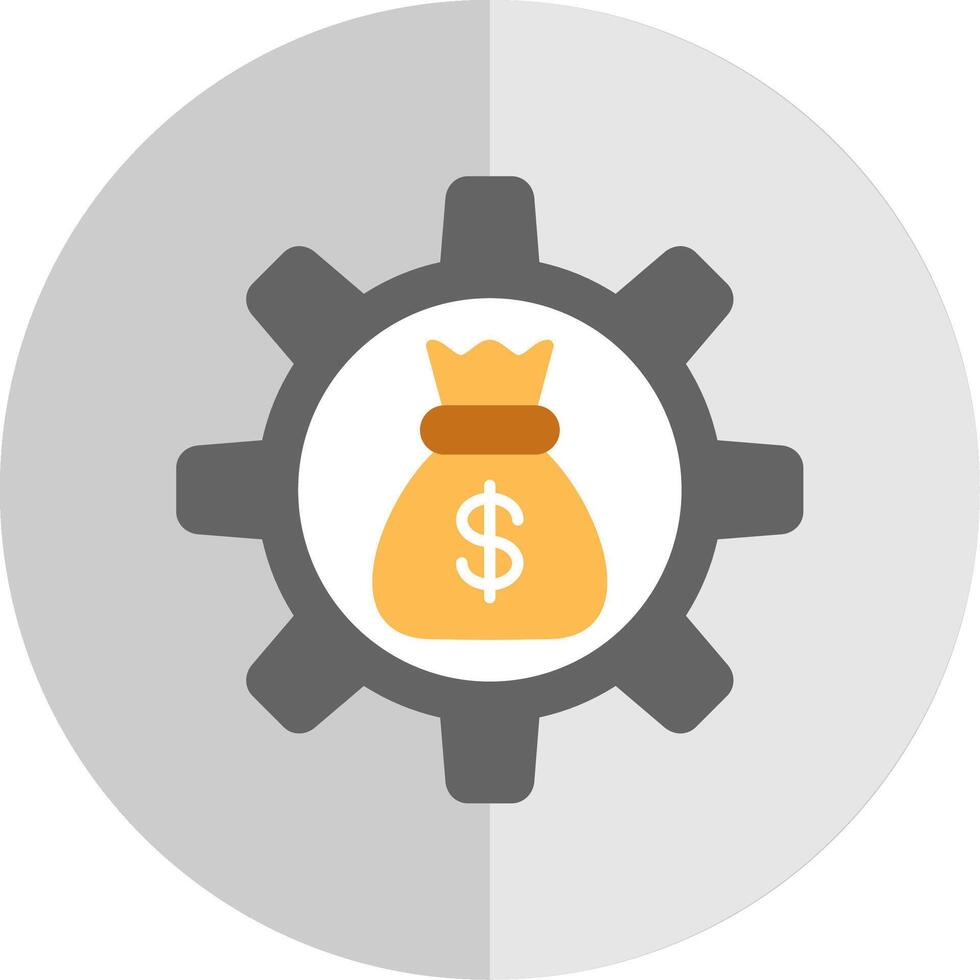 Asset Management Flat Scale Icon Design vector