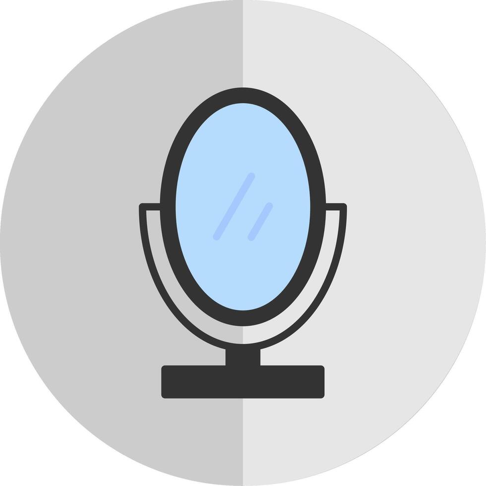Mirror Flat Scale Icon Design vector