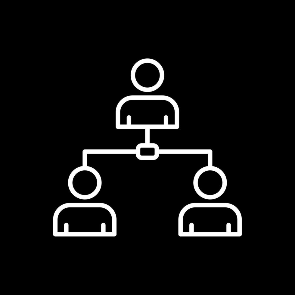 Business Line Inverted Icon Design vector