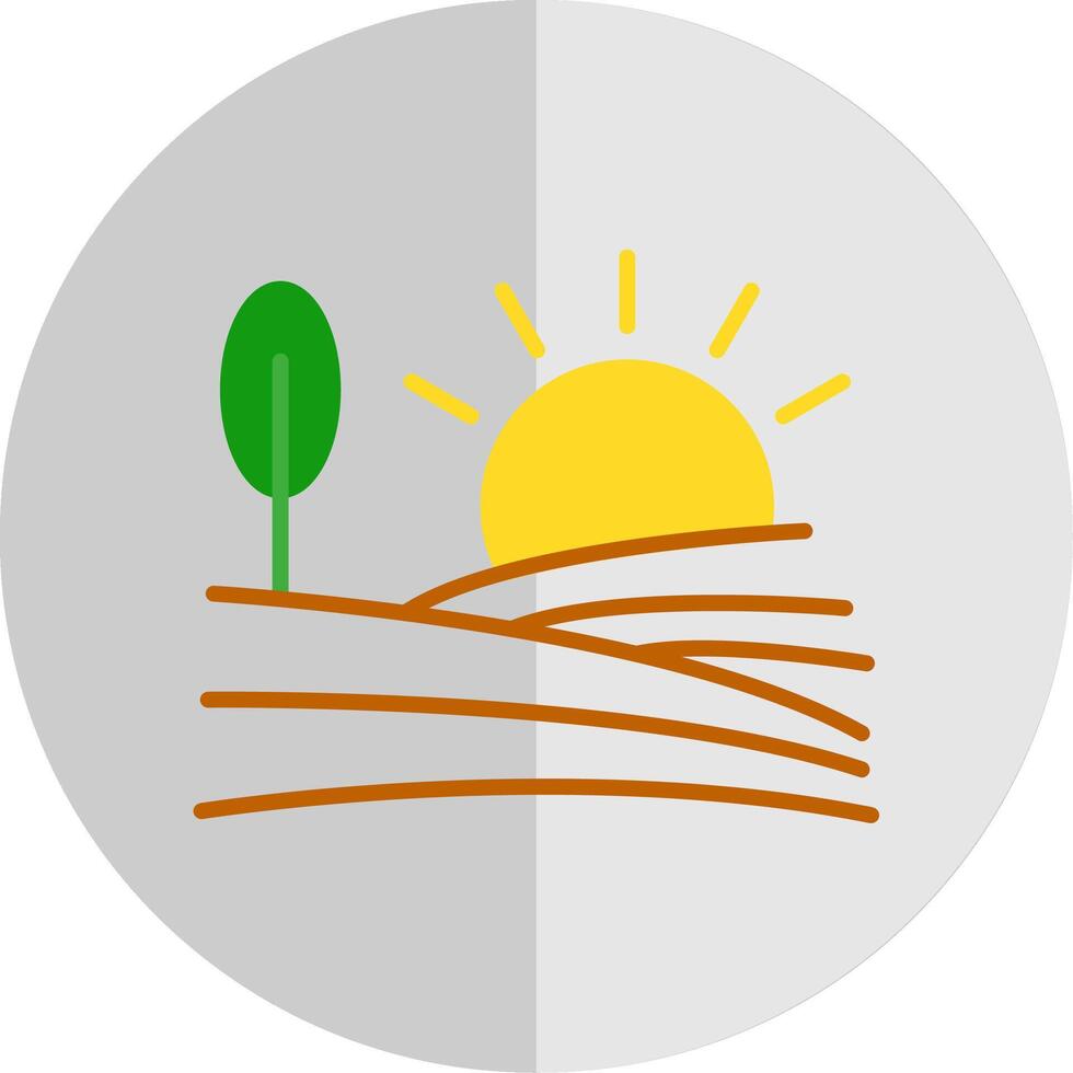 Farm Flat Scale Icon Design vector