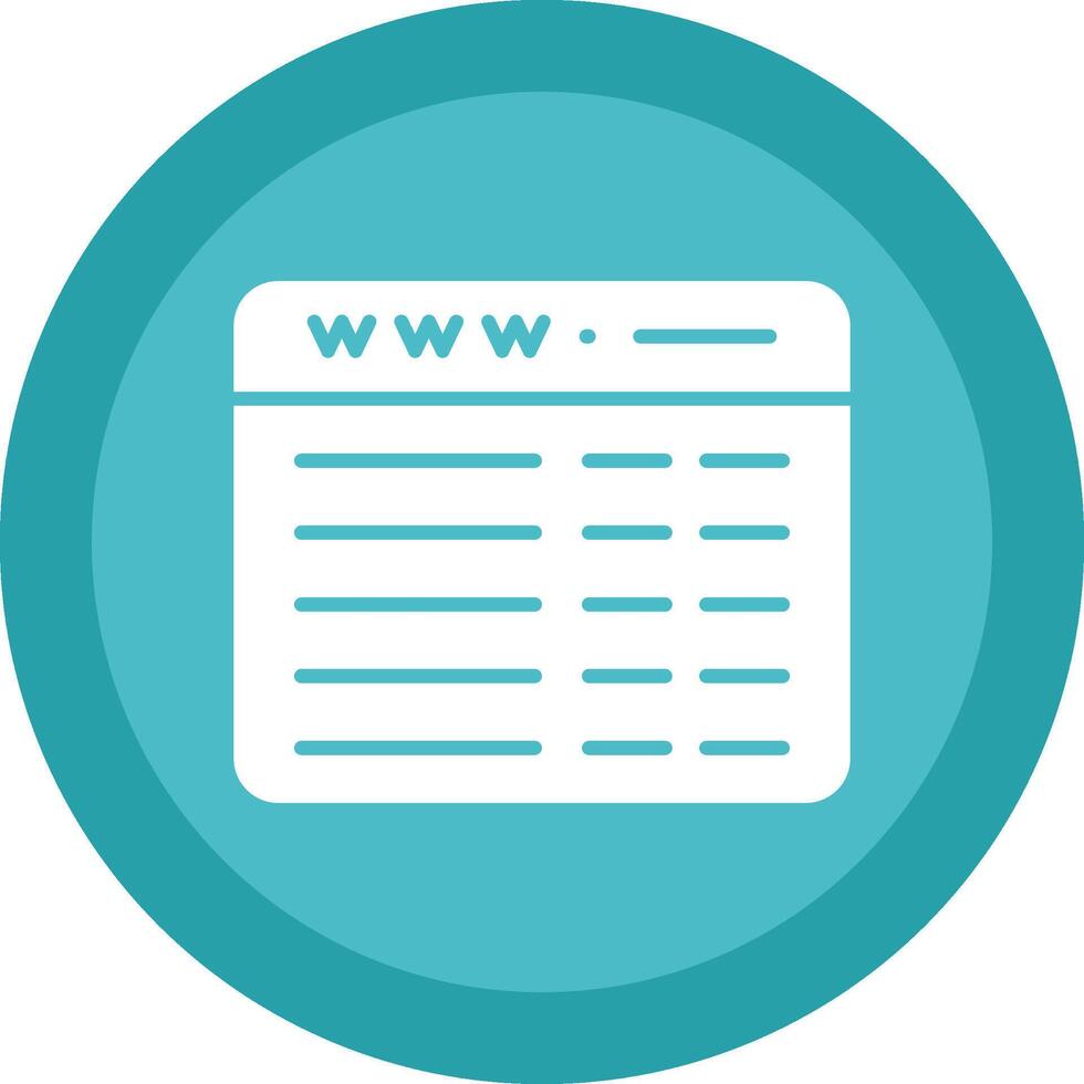 Web Programming Glyph Due Circle Icon Design vector