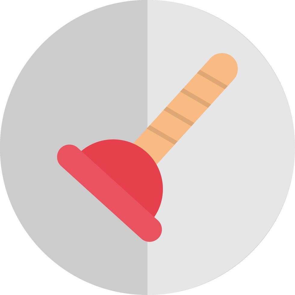 Plunger Flat Scale Icon Design vector