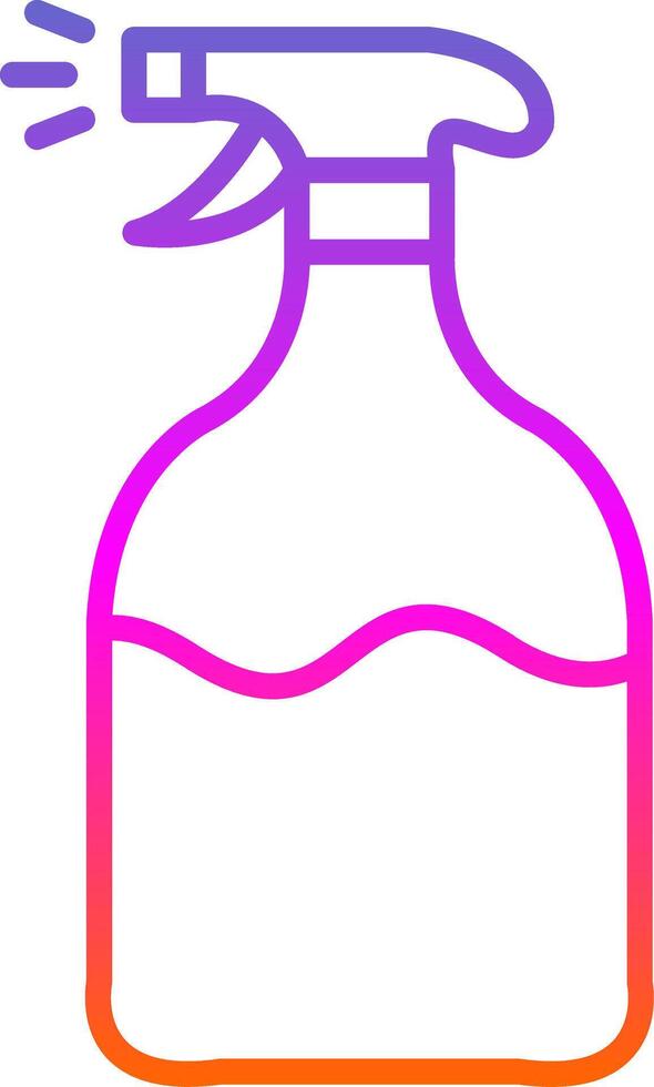 Spray Line Gradient Icon Design vector
