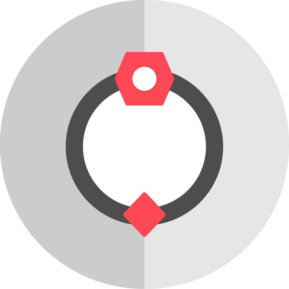 Door Knocker Flat Scale Icon Design vector